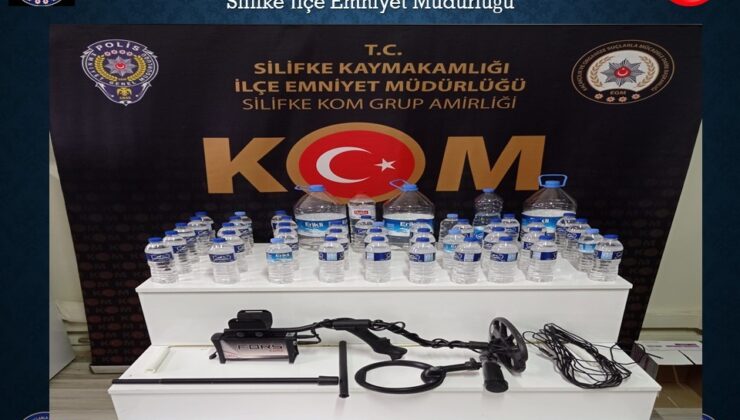 Mersin’de 47 şişe sahte içki ele geçirildi