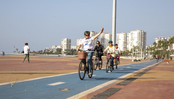 Mersin’de 125 kilometre bisiklet yolu yapıldı