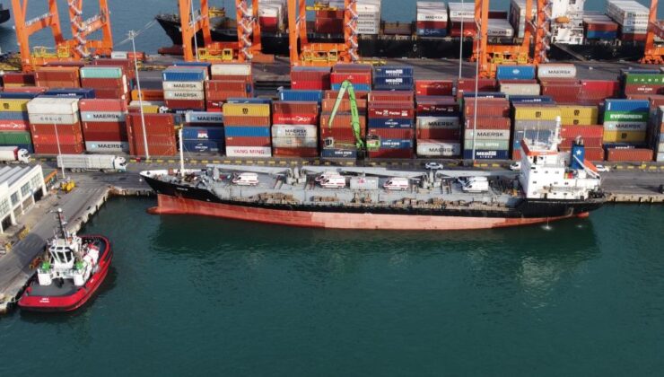 Kızılay’dan Gazze’ye gönderilen bin 500 tonluk 3’üncü yardım gemisi yola çıktı