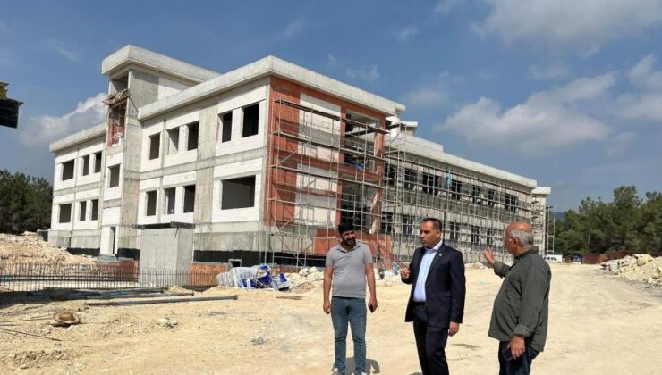 Mezitli Devlet Hastanesi inşaatında çalışmaların yüzde 40’ı tamamlandı